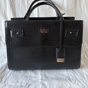 GUESS Black Textured Womens purse